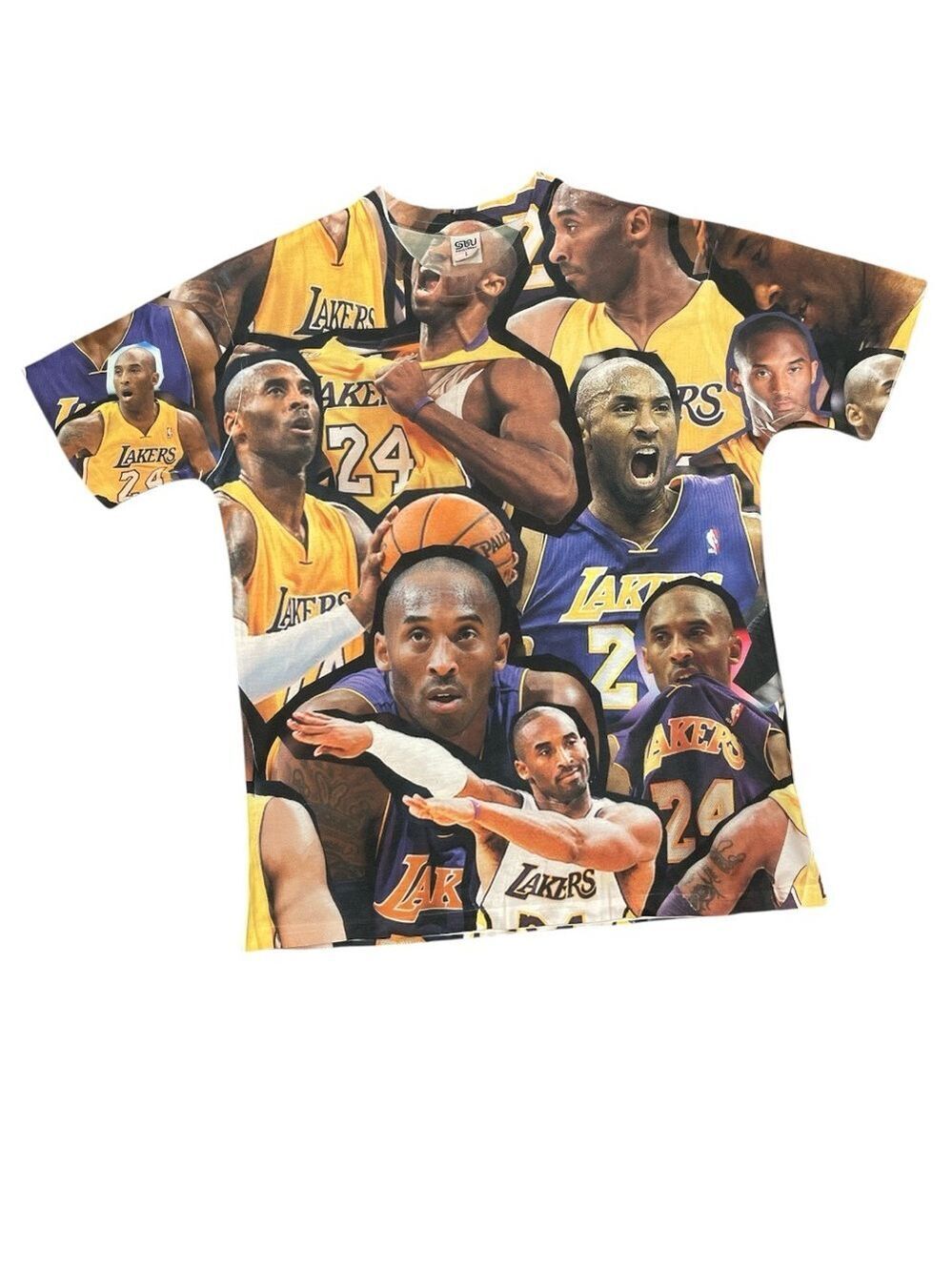 SUBLIWEAR L Kobe Bryant Lakers jersey collage lightweight shortsleeve shirt